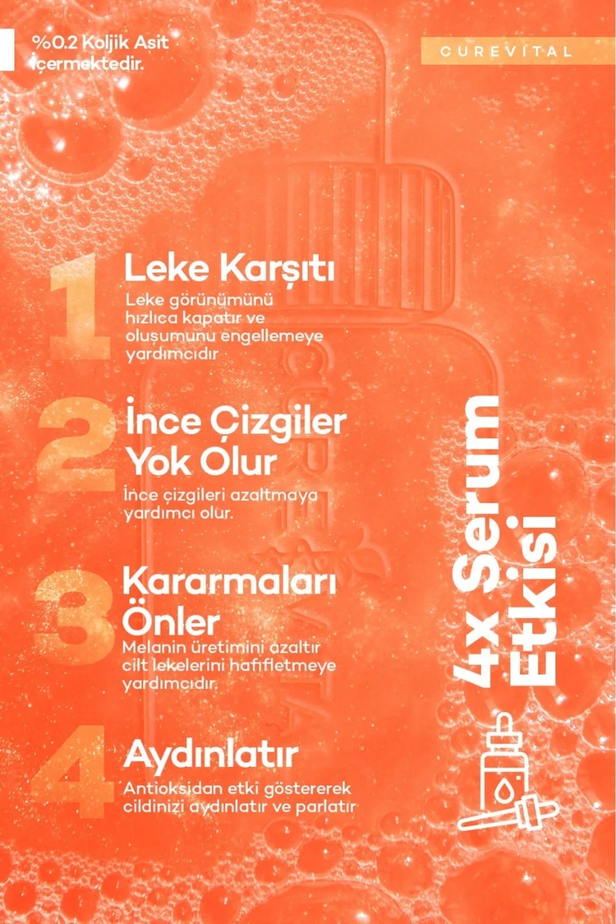 CureVital Kojic Acid Zeep met Kurkuma extract - 4 x meer Effectief - 0,2% Kojiczuur en Ferulazuur - Verhelderend effect voor Anti-Vlek en Anti-Rimpel - Klinisch getest - 100 gr