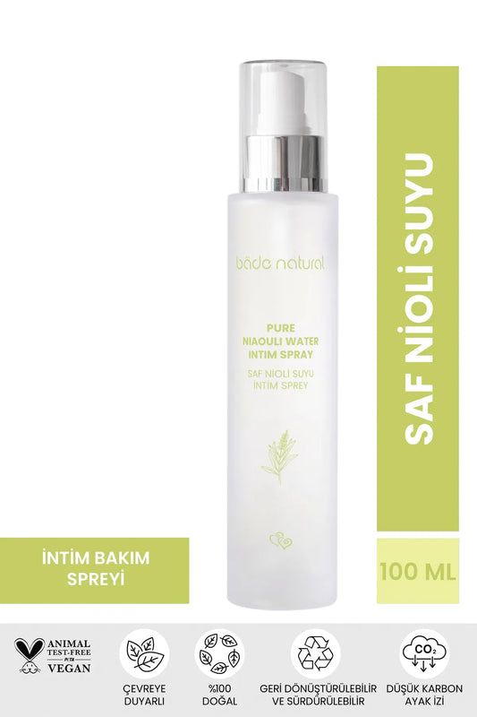 Bade Natural Niaouli Water (Nioli Suyu) - Slechte Geur Preventieve Intieme Verzorgingsspray 100% Natuurlijk en Puur 100 ml