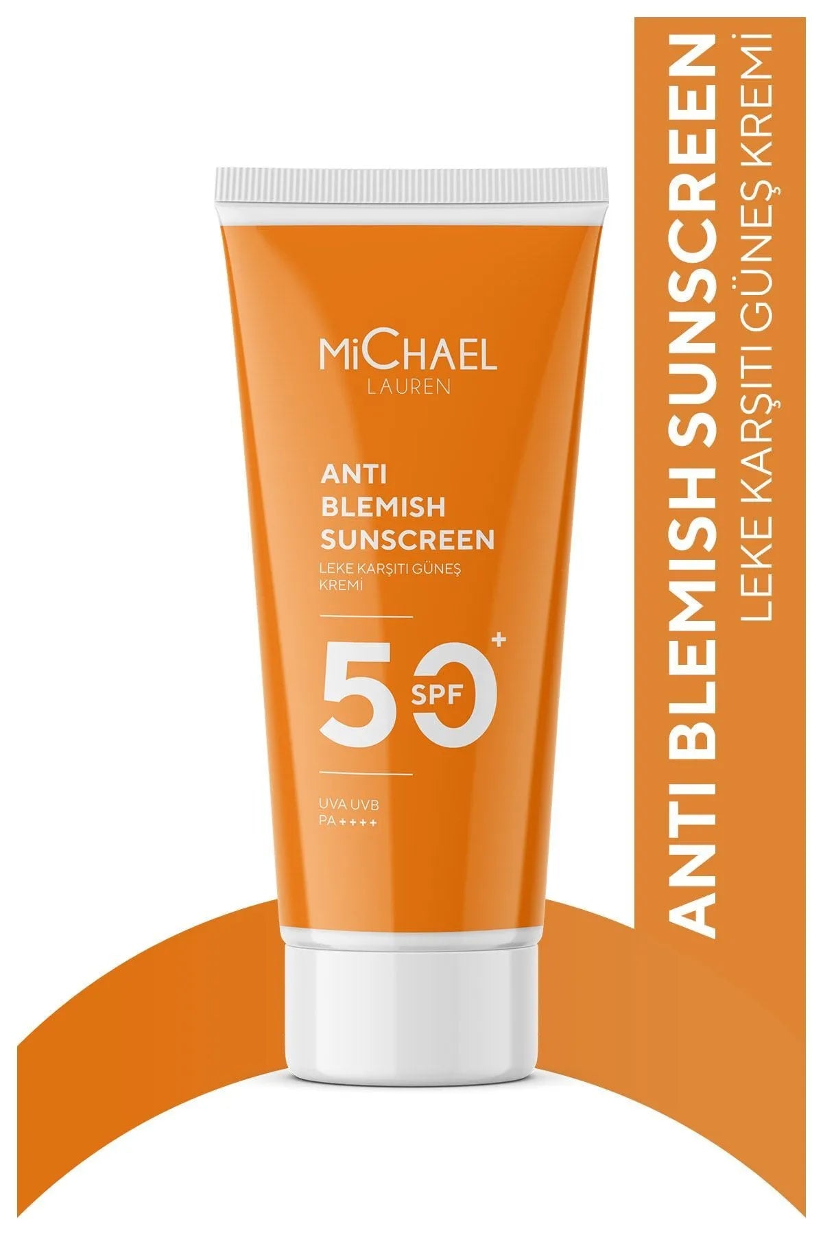 MiChael Lauren Skin Anti Blemish Sunscreen SPF 50+ UVA/UVB PA++++ - Anti-Blemish Moisturizer Verhelderende Zonnebrandcrème - Alpha Arbutine - Vitamine B - Huidvernieuwing - Herstel & Hydratatie - Alle huidtypen - 50 ml