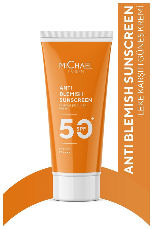 MiChael Lauren Skin Anti Blemish Sunscreen SPF 50+ UVA/UVB PA++++ - Anti-Blemish Moisturizer Verhelderende Zonnebrandcrème - Alpha Arbutine - Vitamine B - Huidvernieuwing - Herstel & Hydratatie - Alle huidtypen - 50 ml