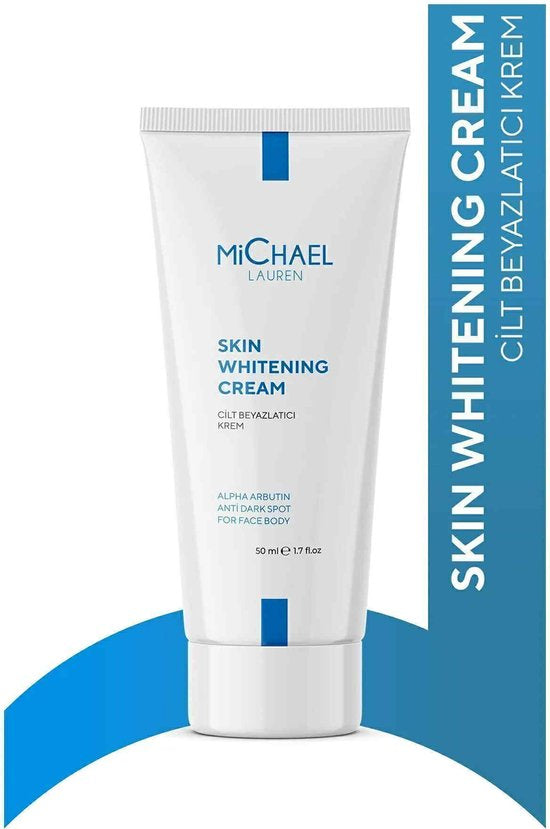 MiChael Lauren Skin Whitening Cream - Alpha Arbutin - Anti Dark Spot - For Face Body - Huidverhelderende Verhelderende Glutathion Anti-vlek Hydraterende Crème Zoethoutwortelextract - 50 ml