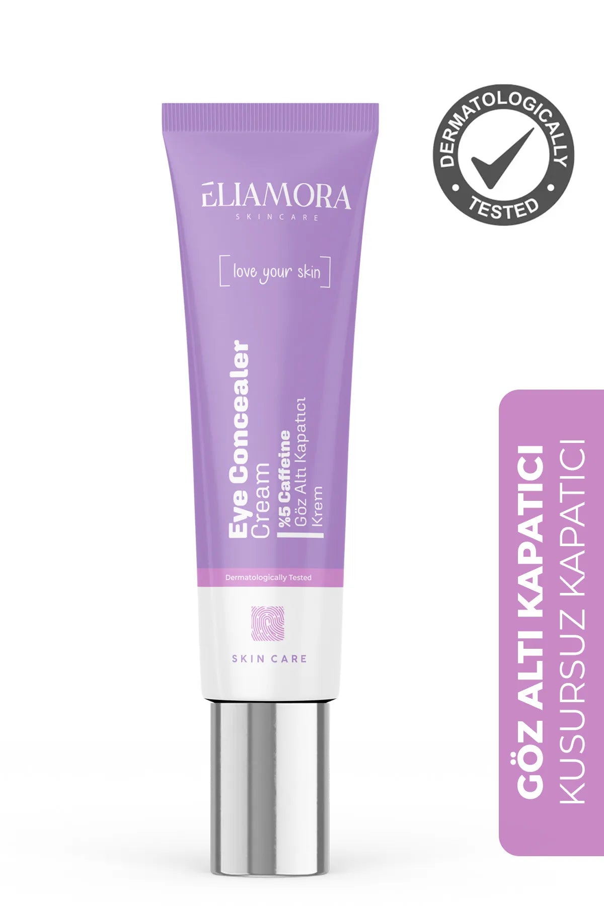 Eliamora Eye Concealer Cream 5% Cafeïne - Concealercreme voor onder de ogen - Zorgt voor perfecte dekking - Vitamine C - Dermatologisch getest - Alle huidtyen - 20 ml