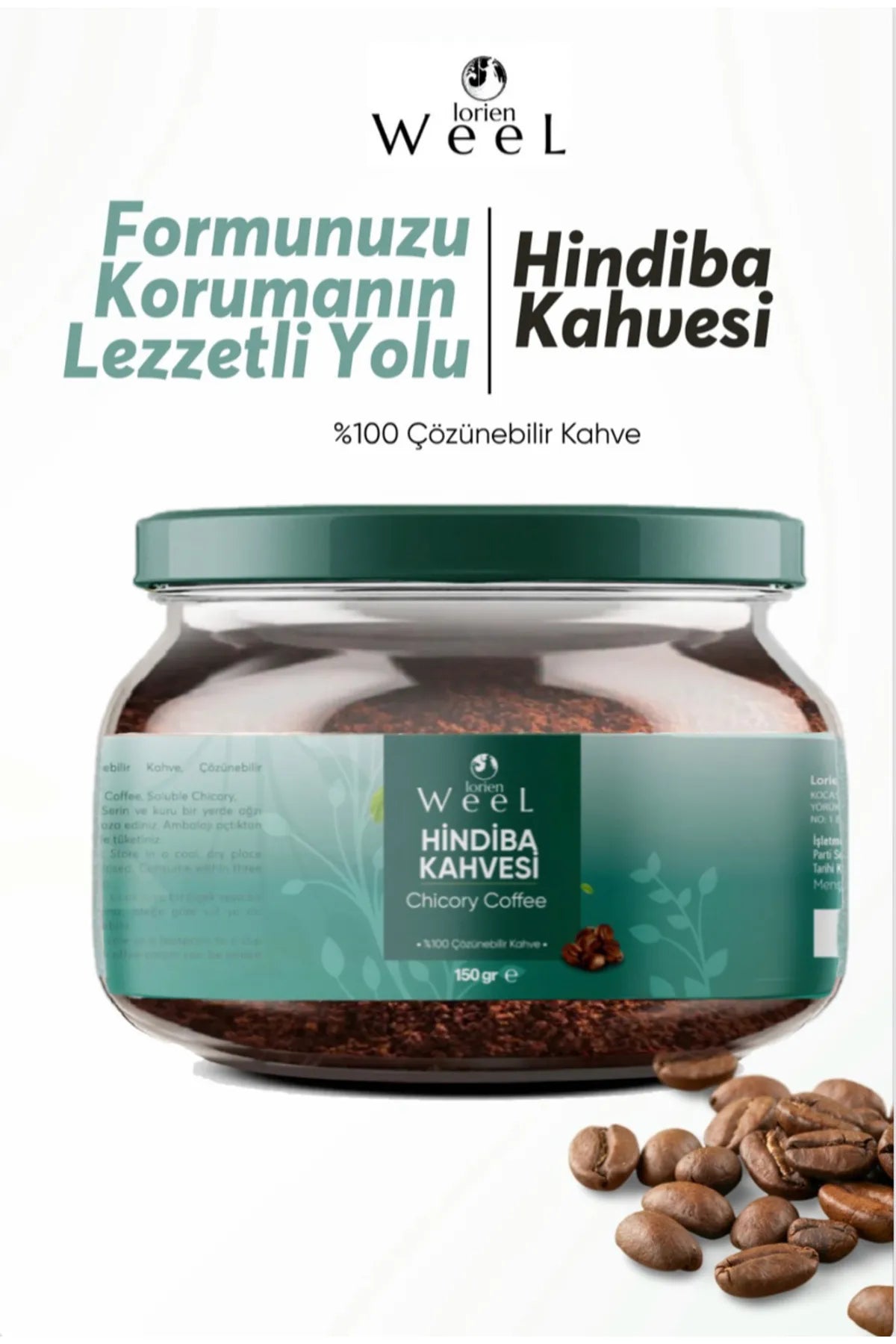 Lorien Weel Paardebloem (Karahindiba) Koreaanse Cichorei Detox Koffie - Granulaire Koffie - Inuline - Prebiotische koffie - Natuurlijke energie - Hoge Vitamine C - Immuunvriendelijk - 150 gr