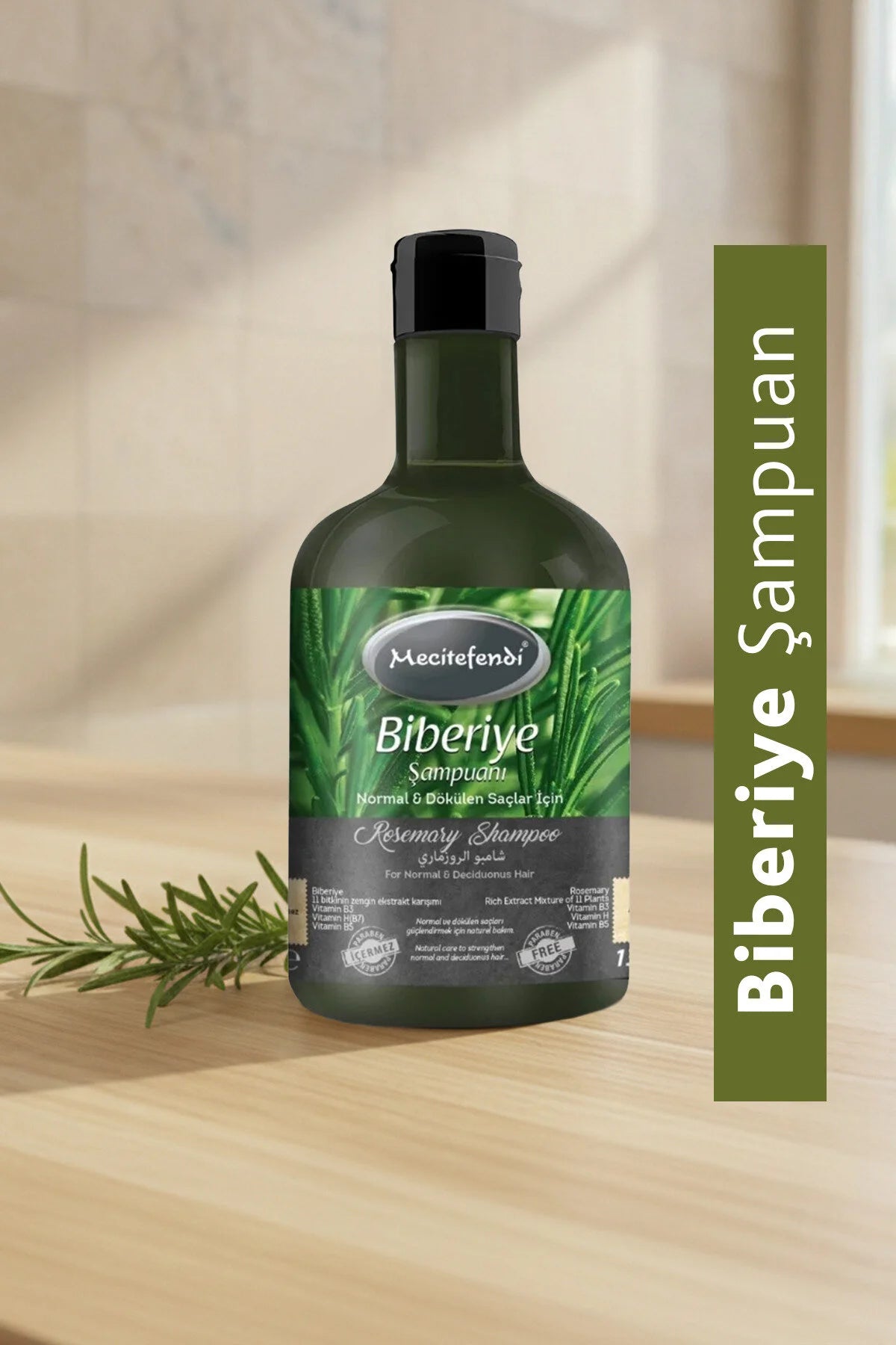 Mecitefendi Rosemary Shampoo – Anti Hair Loss Natural Herbal Shampoo