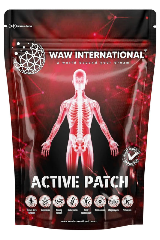 Waw international Active Patch – Natuurlijke pleister voor spier- en gewrichtspijn - Directe verlichting en langdurig effect - 10x14 cm = 25 stuks