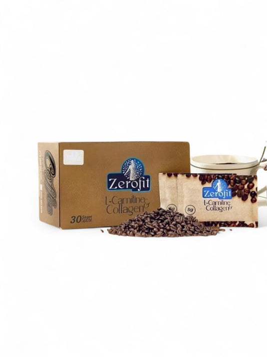 Zerofit L-Carnitine Collageen Koffie 30 stuks