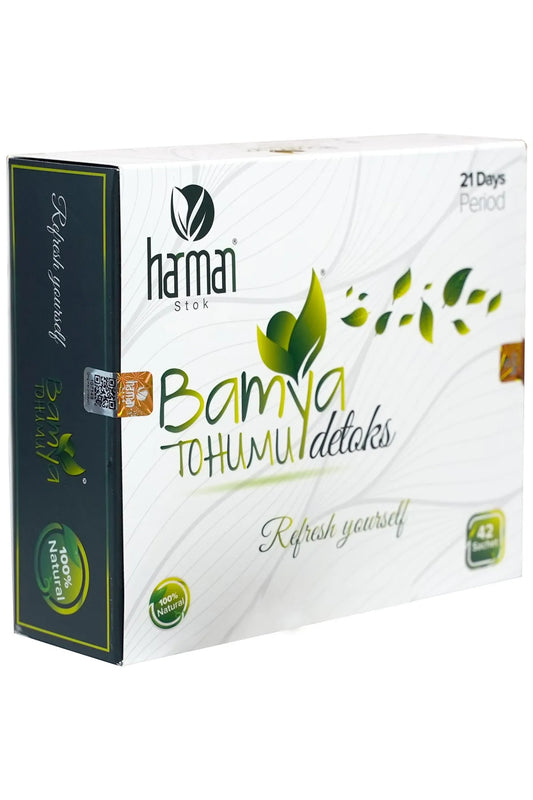 Harman Stok - Okra Zaad (Sudan Bamya'si Tohumu) Detox Thee 42 stuks voor 21 dagen