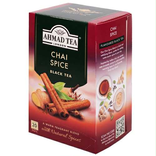 Ahmad Tea London Chai Spice Tea - Zwarte thee met Natuurlijke kruiden 20 Theezakjes