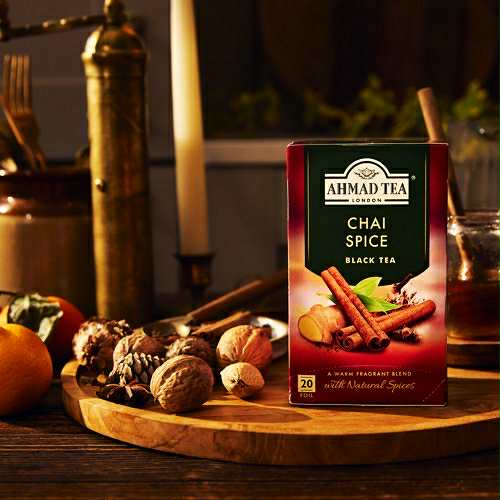 Ahmad Tea London Chai Spice Tea - Zwarte thee met Natuurlijke kruiden 20 Theezakjes