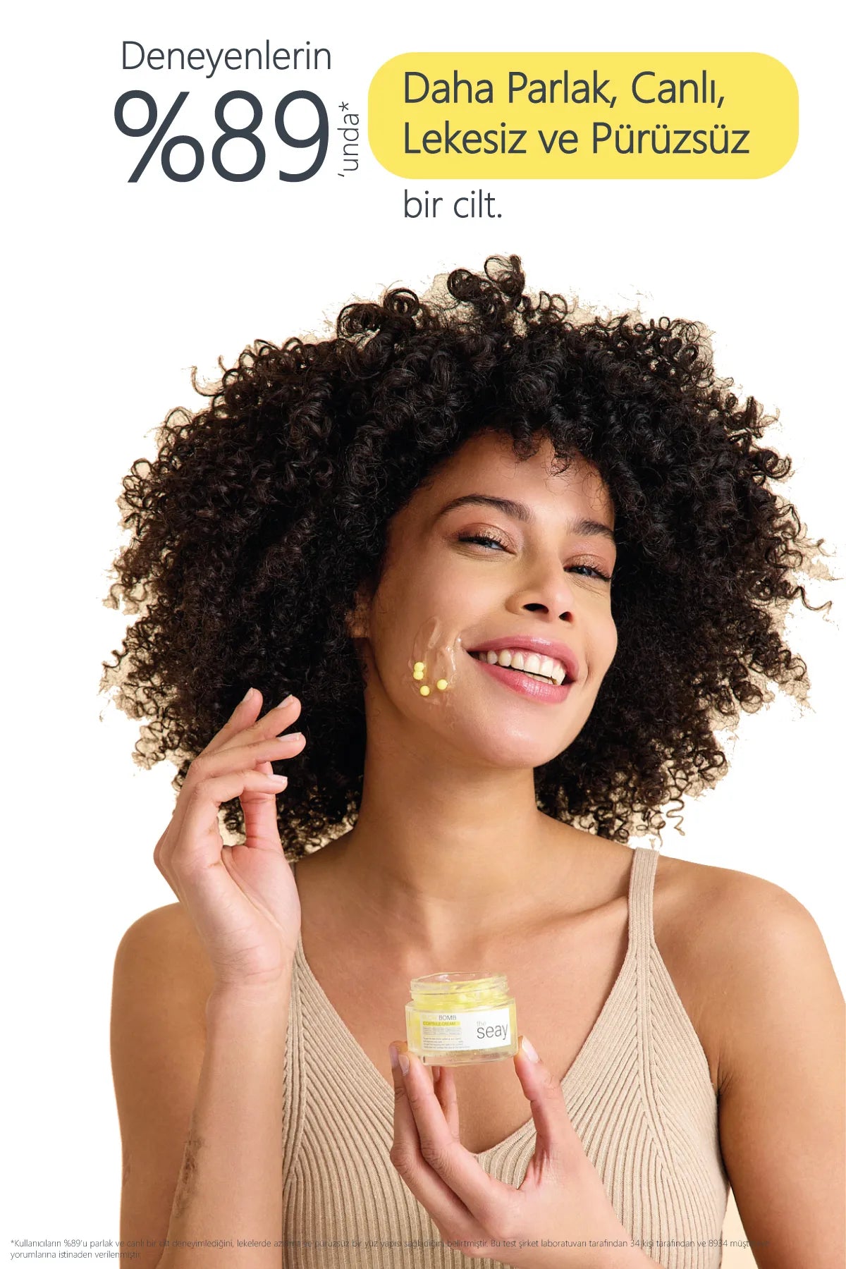 The Seay Glow Bomb Capsule "C" Cream Brightening - Illuminating & Anti-Blemish C Cream - Melatonin Niacinamide Hyaluronic Acid Vitamin C 10% + Vitamin C Derivatives Anti-Puistjesverzorging met gel balletjes - Klinisch getest - 50 ml