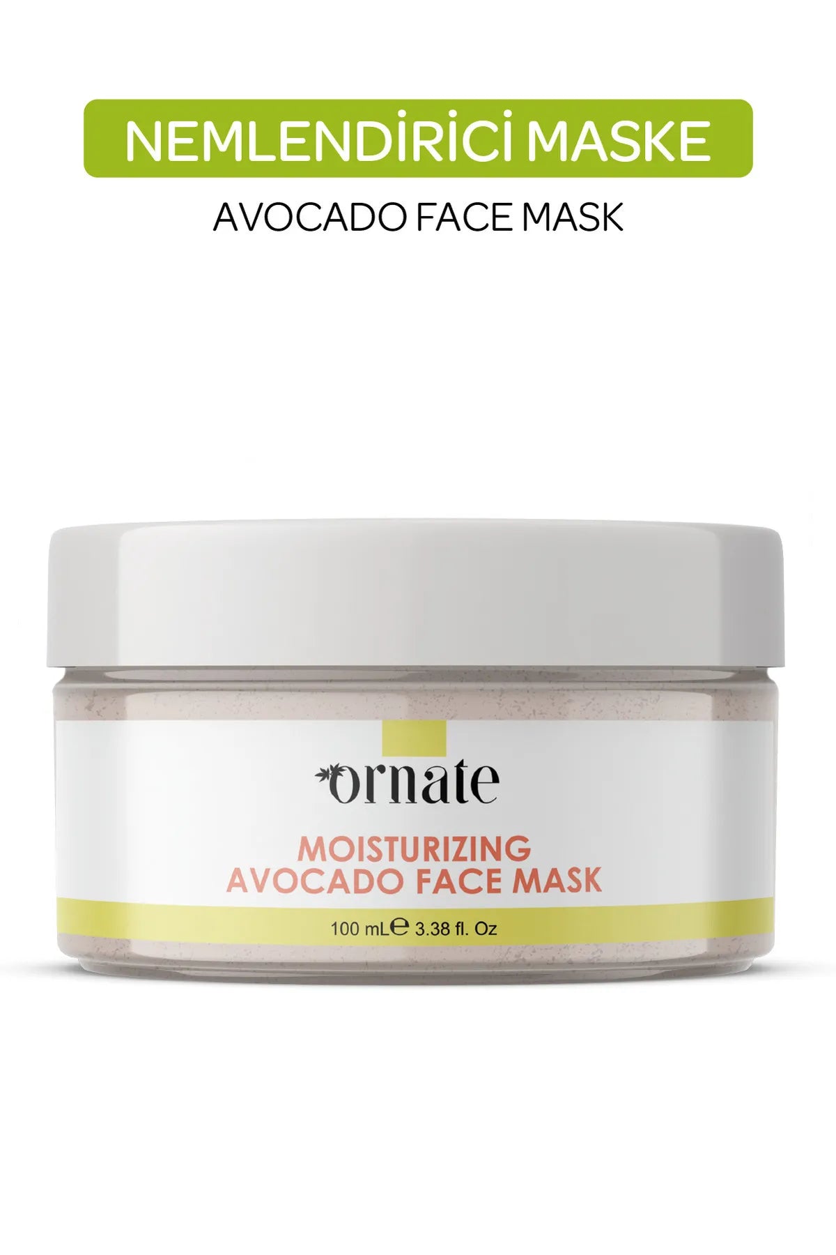 ORNATE Blackhead Acne Anti-Pore Purifying Avocado GezichtMasker 100ML Gezichtsverzorgings Masker Poriën vernauwt tot doel oneffenheden & mee-eters te verwijderen