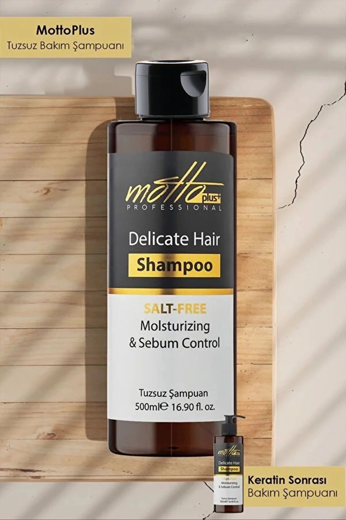 Motto Plus Professional Salt-Free Shampoo 400 ml – Hydraterende Zoutvrije Shampoo