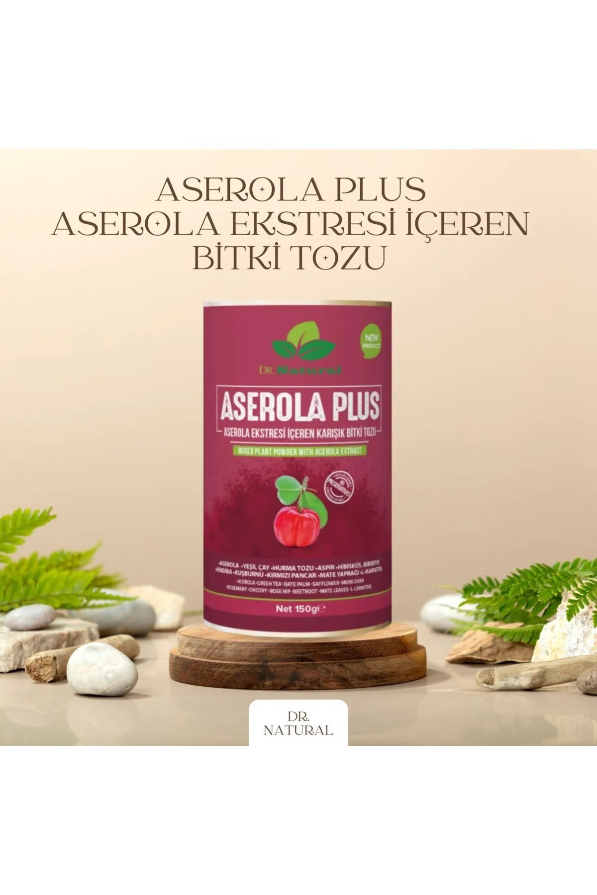 Dr.Natural ASEROLA PLUS  Nieuwe Vernieuwde versie van Aserola Snel afvallen ! tot wel 6kg per maand 150gr