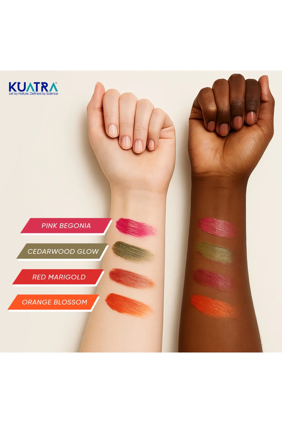 Kuatra Pink Begonia Moisturizer Natuurlijke Antioxidante Glow Balm 3in1 Verrijkt met lijnzaadolie (Lip - Blush - Oogschaduw) Voedt - Hydrateert - Geeft glans - Natuurlijke bijenwas - kruidenextracten - vitaminen - mineralen - niet-nano pigmenten 7ml