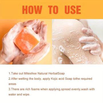SADOER Kojic Acid Zeep - Whitening Soap - Verbetert Acnegevoelige huid - Gezicht & Lichaam - Diepe reiniging - Verheldert & Hydrateert huid - 100 gr