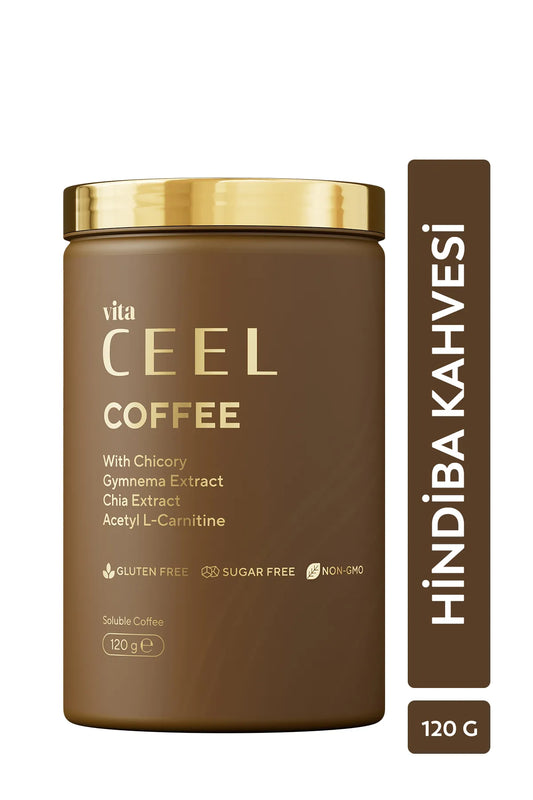 Vita Ceel Coffee Detox Koffie met Hindiba (Cichorei) Oploskoffie - Gymneya - Chia-extract - L-Carnitine voor 30 dagen 120 gr