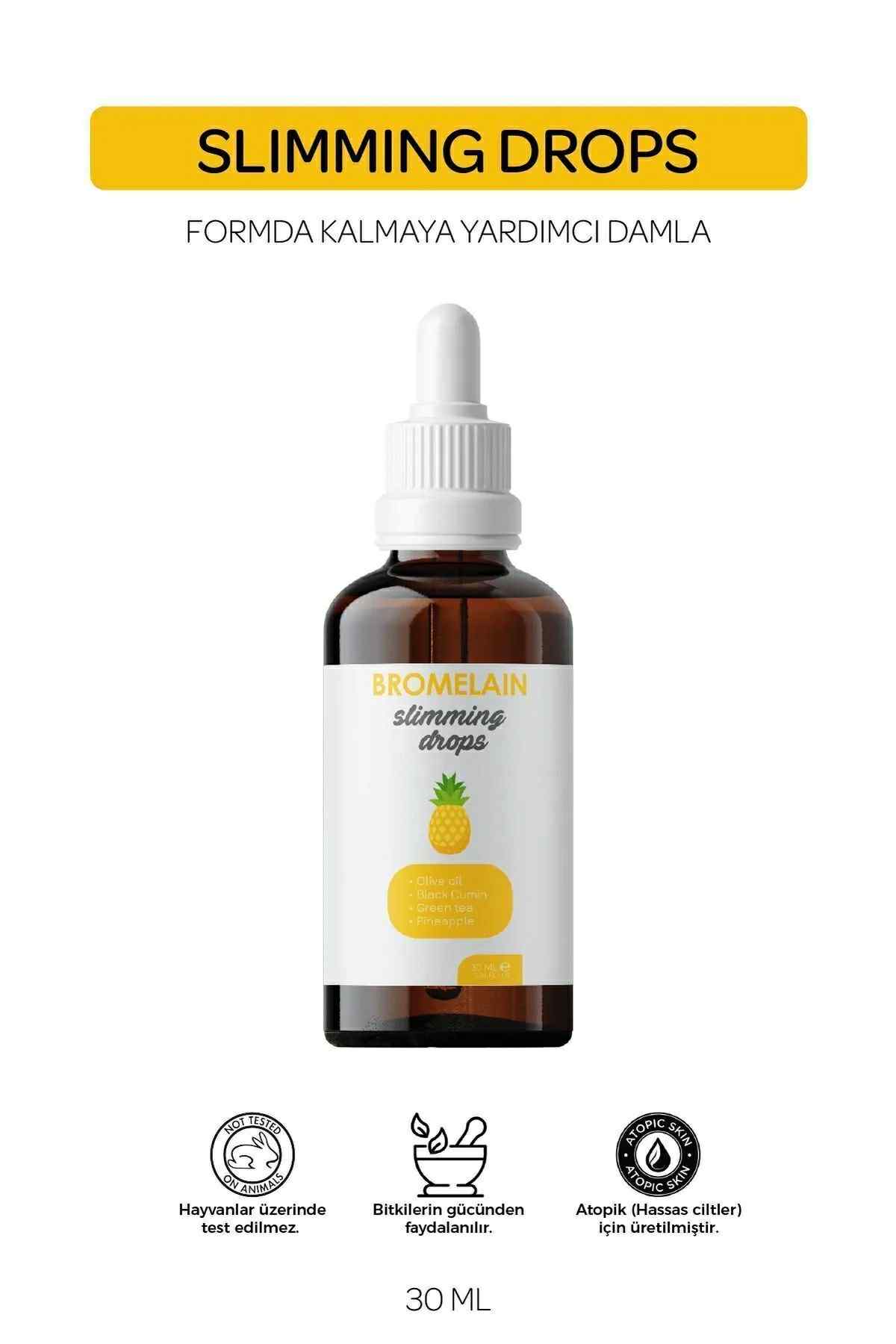 Bromelain slimming drops Bromelaïne Afslankdruppels Keto Burn Form met Kruiden Druppels 30 ml