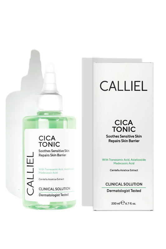 CALLIEL Cica Tonic Soothes Sensitive Skin Repairs Skin Barrier - Verzachtende de gevoelige huid - Herstelt de huidbarrière met Tranexamic Acid - Asiaticoside Madecassis Acid - Centella Asiatica Extract - Dermatologisch getest - 200 ml