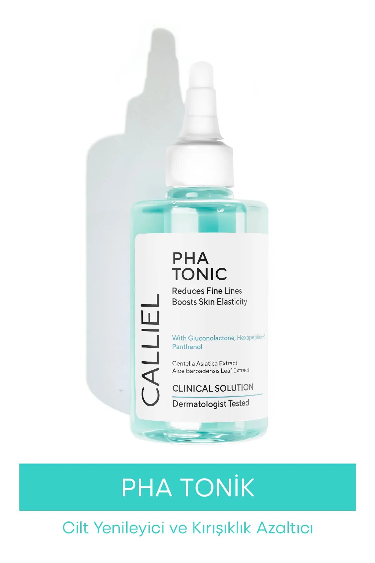 Calliel PHA Tonic Fine Lines Boosts Skin Elasticity - Vermindert Fijne Lijntjes & Rimpels - Verhoogt Huidelasticiteit - Effectieve Anti-Aging Verstevigende & Opvullende PHA-Tonic - Panthenol - Centella Asiatica Extract - Dermatologisch getest 200ml