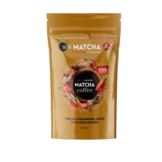 Matcha Premium Japanese  Coffee Strawberry Flavor 100g