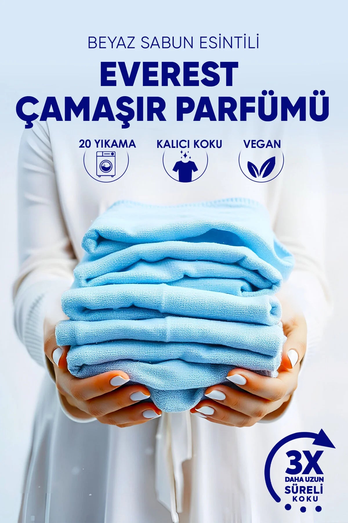 EVONOX Clean Everest Çamaşır Parfümü 210 gr | Beyaz Sabun Kokusu