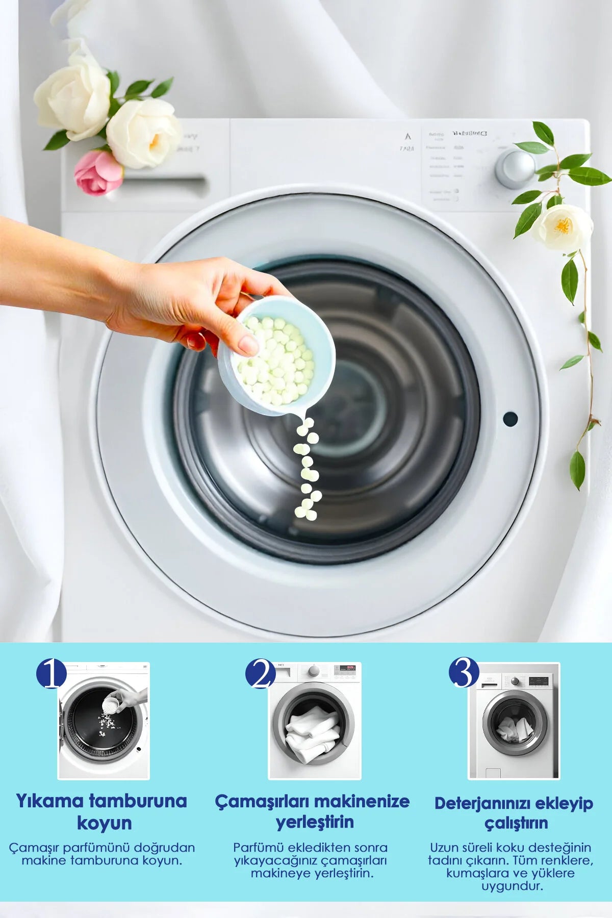 EVONOX Clean Everest Çamaşır Parfümü 210 gr | Beyaz Sabun Kokusu