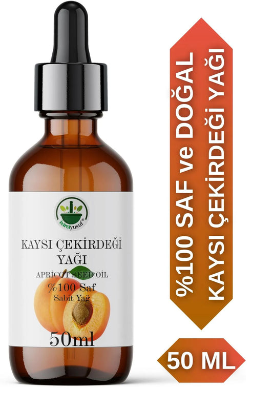 Ixirciyusuf Koudgeperste Abrikozenpitolie Druppels (50ML) Rijk aan vitamines en mineralen / Drinkbaar / Ook voor huidverzorging