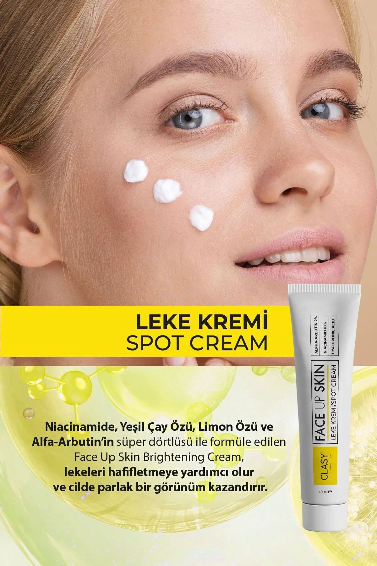 Clasy Care- face up skin - brightening cream - pigmentvlekken creme - BESTE PIGMENT CREME