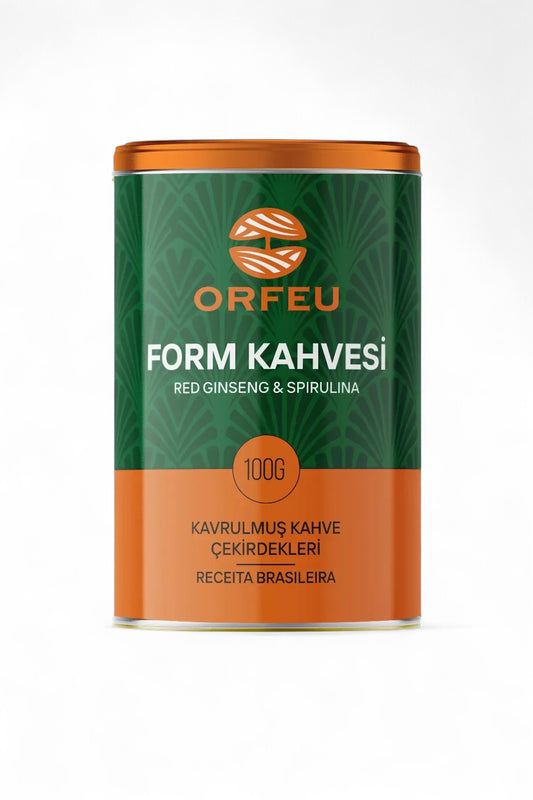 ORFEU Form Koffie - Detox Koffie met Rode Ginseng en Spirulina 100 gr Geroosterde koffiebonen - Rijke koffietradities van Brazilië