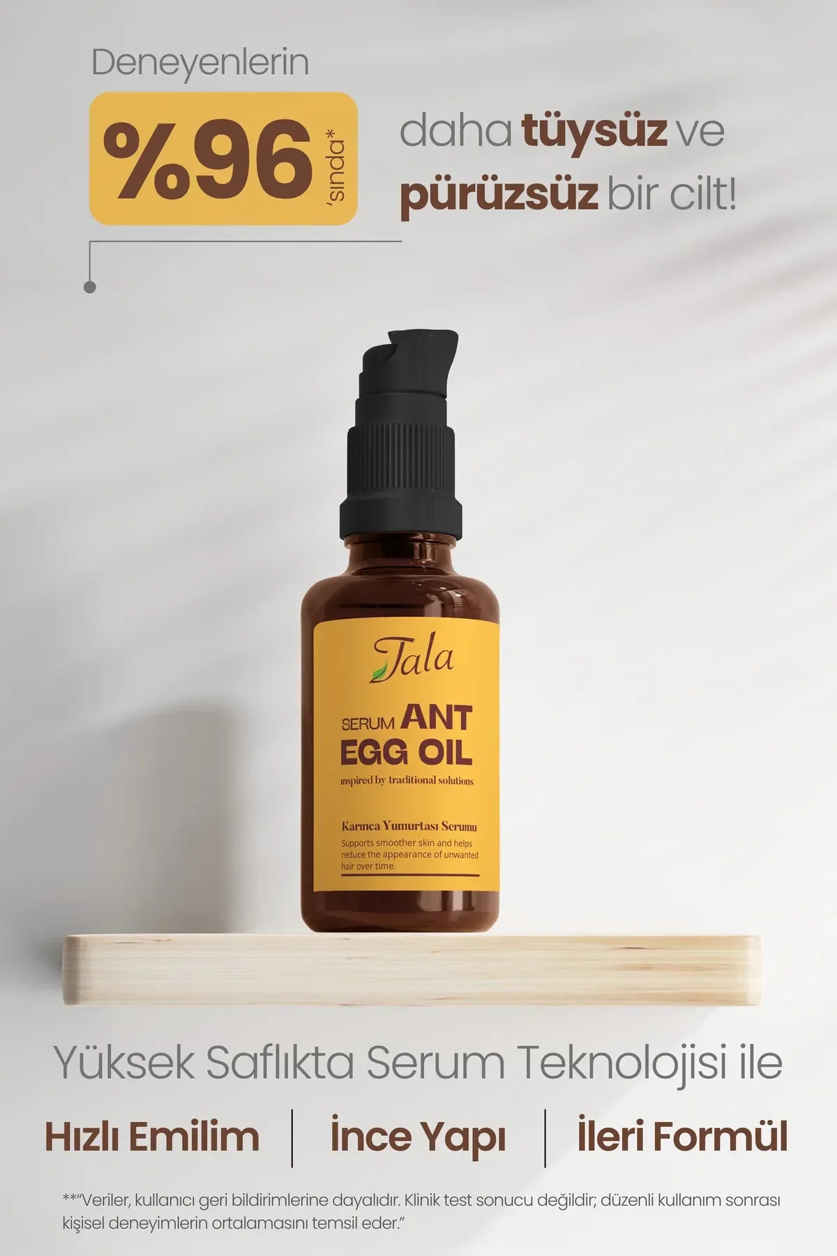 Tala Ant Egg Oil Serum - Gezicht en Lichaam - Speciale formule met Aloe Vera+Sesamolie+Mierenzuur - Verzachtend en hydraterend - Voedt de huid - Verzorging na het epileren - Haarverminderend - Haarverdunning - Zachte verzorging in sermvorm - 30 ml