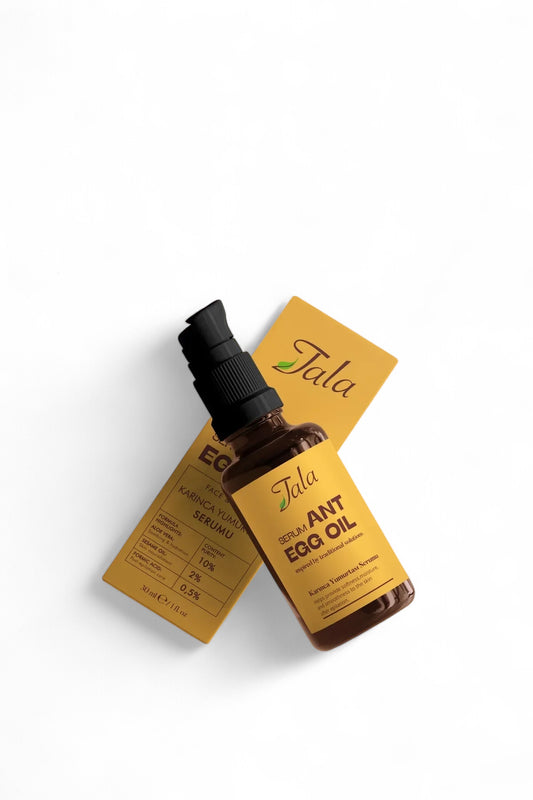 Tala Ant Egg Oil Serum - Gezicht en Lichaam - Speciale formule met Aloe Vera+Sesamolie+Mierenzuur - Verzachtend en hydraterend - Voedt de huid - Verzorging na het epileren - Haarverminderend - Haarverdunning - Zachte verzorging in sermvorm - 30 ml
