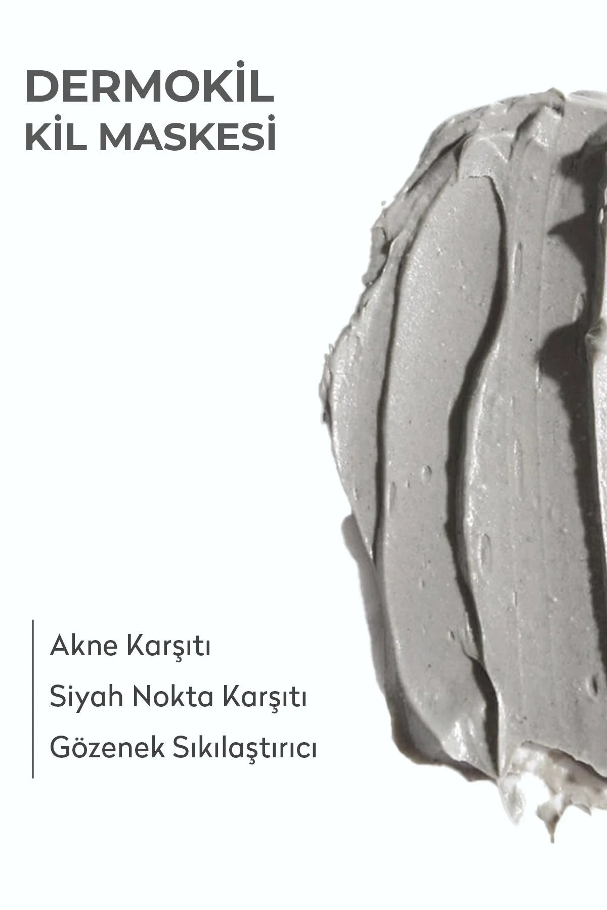 Dermokil Anti-Acne & Black Spot Clay Mask - 1% Salicylic Acid + Prebiotic - Dermokil Kleimasker tegen Anti-Acne en Mee-eter + Poriënverstrakking + Zwarte vlekken - Alle huidtypen - 50 ml