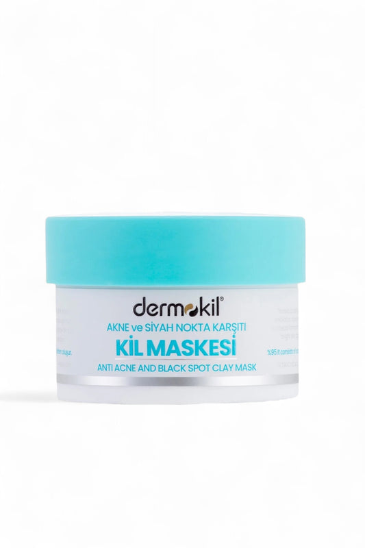 Dermokil Anti-Acne & Black Spot Clay Mask - 1% Salicylic Acid + Prebiotic - Dermokil Kleimasker tegen Anti-Acne en Mee-eter + Poriënverstrakking + Zwarte vlekken - Alle huidtypen - 50 ml