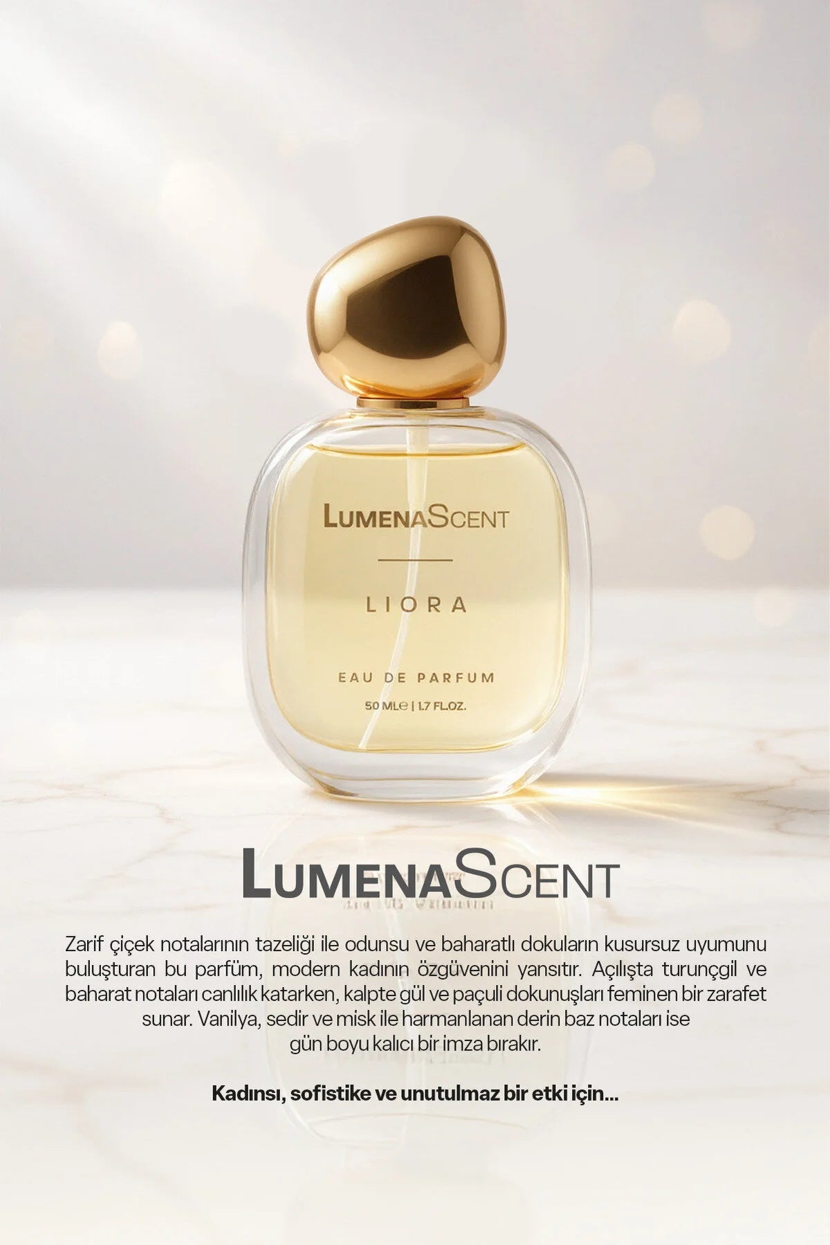 LumenaScent Liora - Damesparfum Bloemen Eau de Parfum 50 ml, Langdurig & Elegant