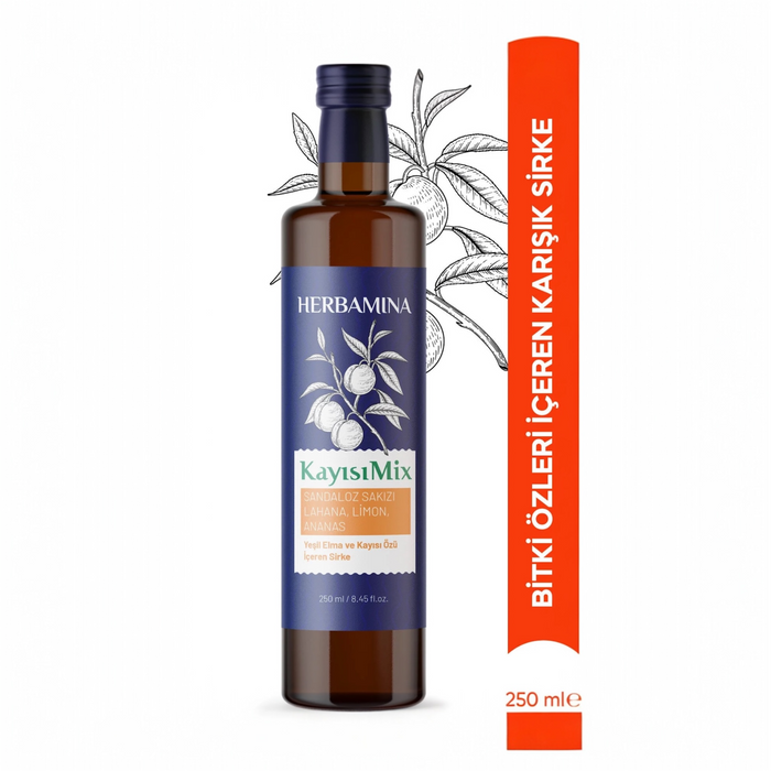Herbamina Abrikozenmix met plantenextracten Azijn (Kayısı Mix)250ml