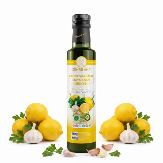 Zühre Ana Limon Knoflook Peterselie Azijn – Natuurlijke Gefermenteerde Azijn 500ml