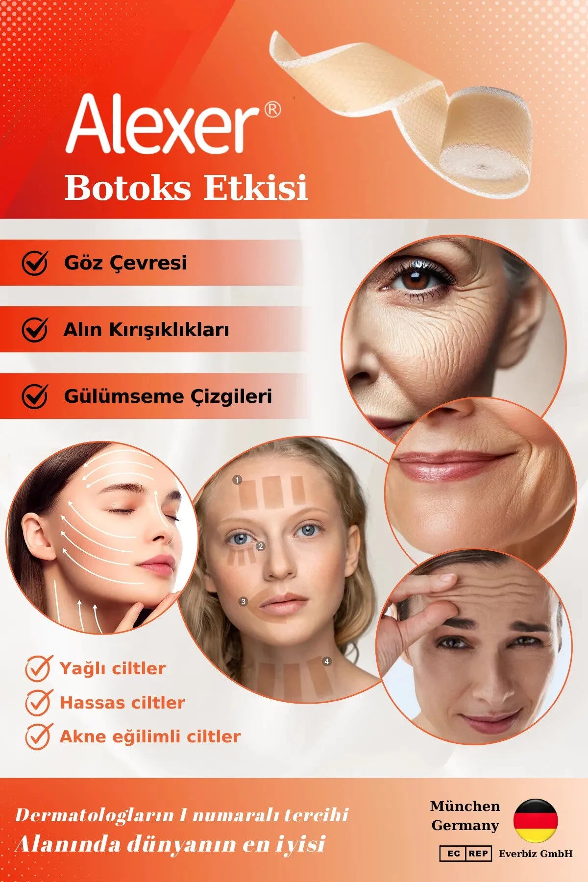 Alexer Silicone Tape Scar Removal - Zachte siliconen tape - Verwijderen van littekens - brandwonden - keizersnede-incisielijn - keloïden - chirurgische littekens - esthetische operaties - rimpels - door Dermatologen aanbevolen - 2,5 cm x 3 m / 1 rol