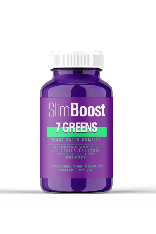 Slim Boots  7 Greens Plantaardig Complex - Spirulina - Moringa - Chlorella - Broccoli - Paardenbloem - Kelp & Klis - Keto-Vriendelijk aanvulling op een gewichtsbeheersingsprogramma - Vetverbranding - Verzadigingsgevoel - 30 Capsules