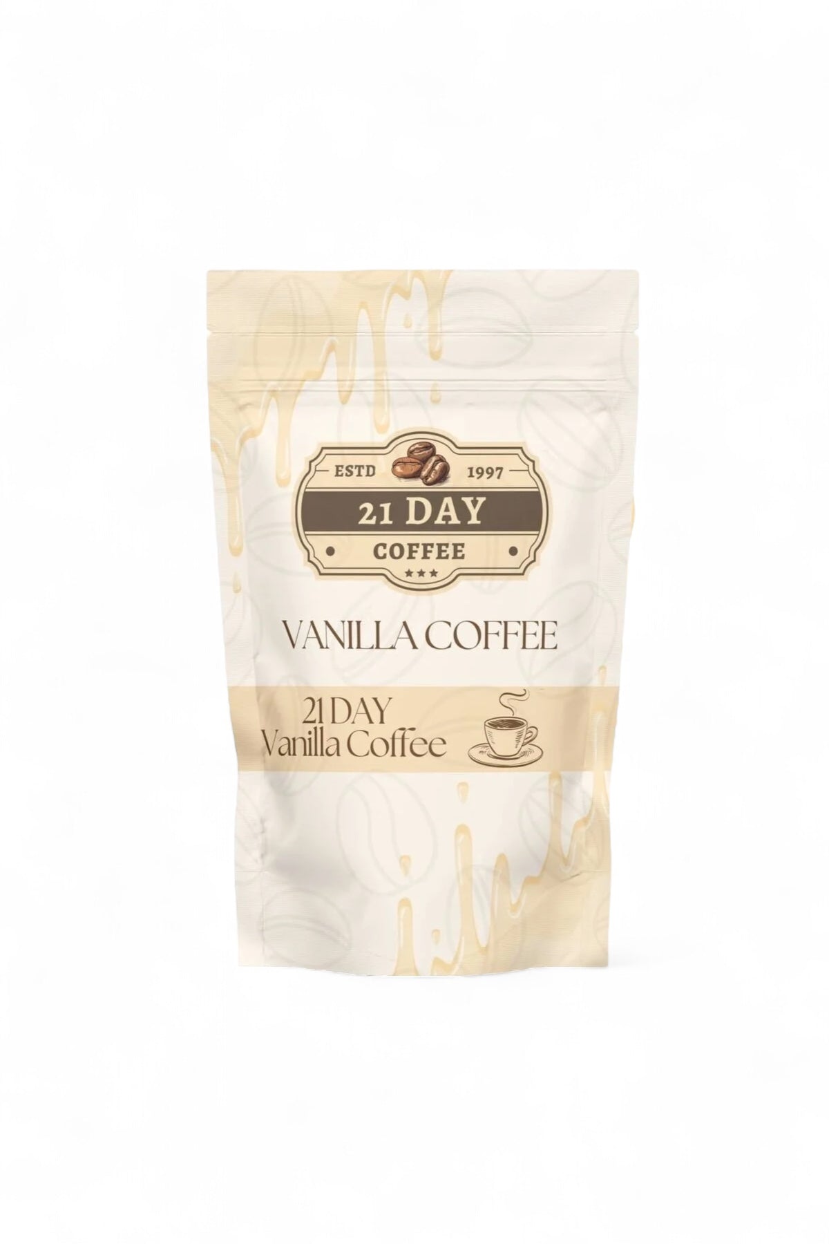 21 DAY  Coffee Vanille Koffie Inuline (Hindiba)(Cichoreiwortelvezel) & Bromelaïne Koffie Detox Afvallen 100 gr