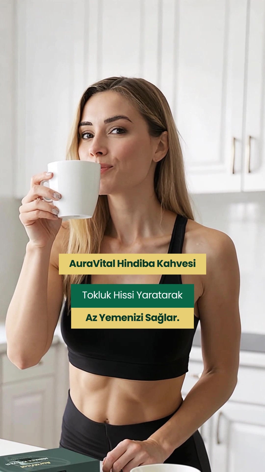 AuraVital Koffie - Hindiba (Cichorei) Koffie Detox Formulier Dieet Bevat L-Carnitine 30x3 gr