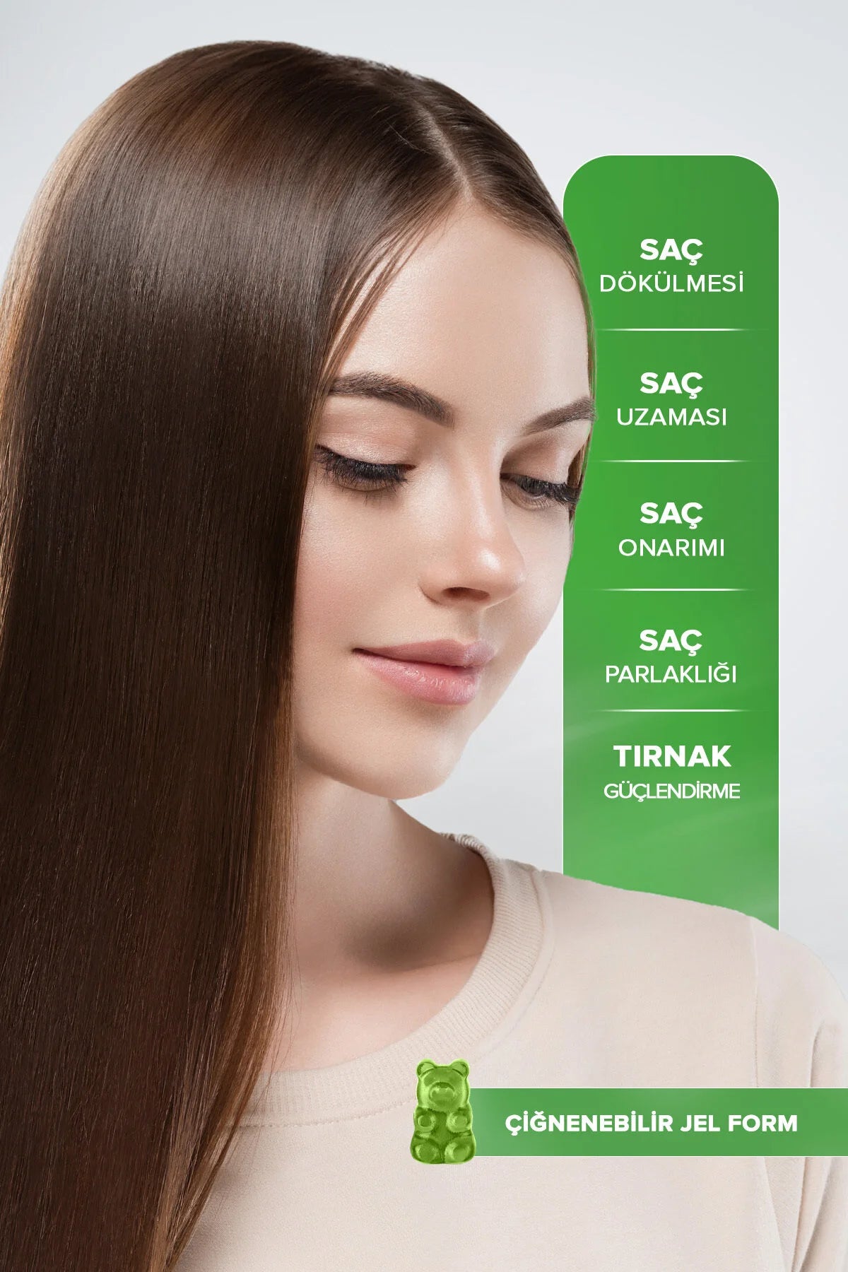 LifeCell Hair Vitamins Premium blend - Fruit 60 Pectin Gummies - Kauwbare Haarvitamine – Supplement met Biotine Zink en Vitamine A+B12+C+E - Levendiger sterker en gezonder haar - Nagel versterken - Snellere haargroei - Haaruitval - 60 Perzikgummies
