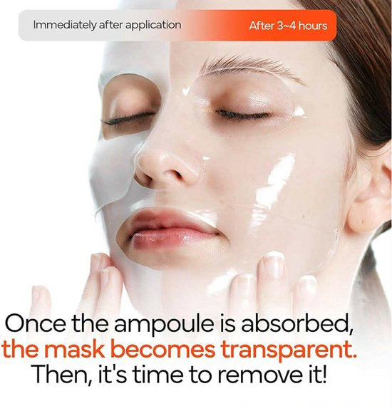 Ivoskin Collagen Jelly Hydro-bomb Plump Mask(4ea) - Hydraterend - Verjongend - Poriën verkleinend - Echt collageenmasker - Verstevigend voor stralende huid - Collageenwater meer dan 670.000 ppm - Dermatologisch getest