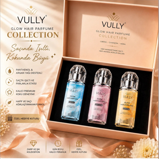 Vully Glow Hair Perfume Gift Set 3 x 100 ml – Chanera, Libera & Hera