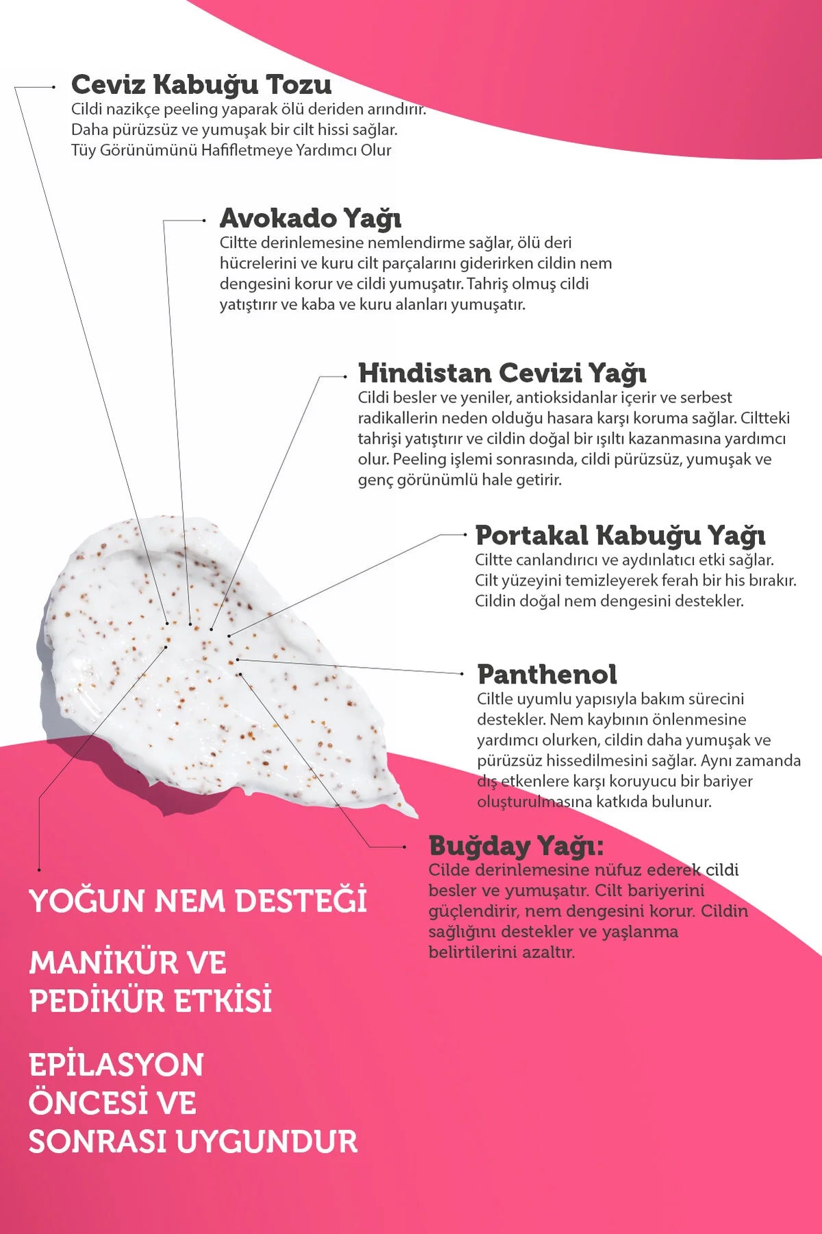 Laventin Body Scrub Purifying Moisturizing Walnut Shell - Intensieve Vochtondersteuning - Reinigend - Hydraterend - Haarverdunning - Hand-, Voet- en Lichaamsscrub/peeling - Legendarische geur van Japanse kersenbloesem - Dermatologisch getest 250ml