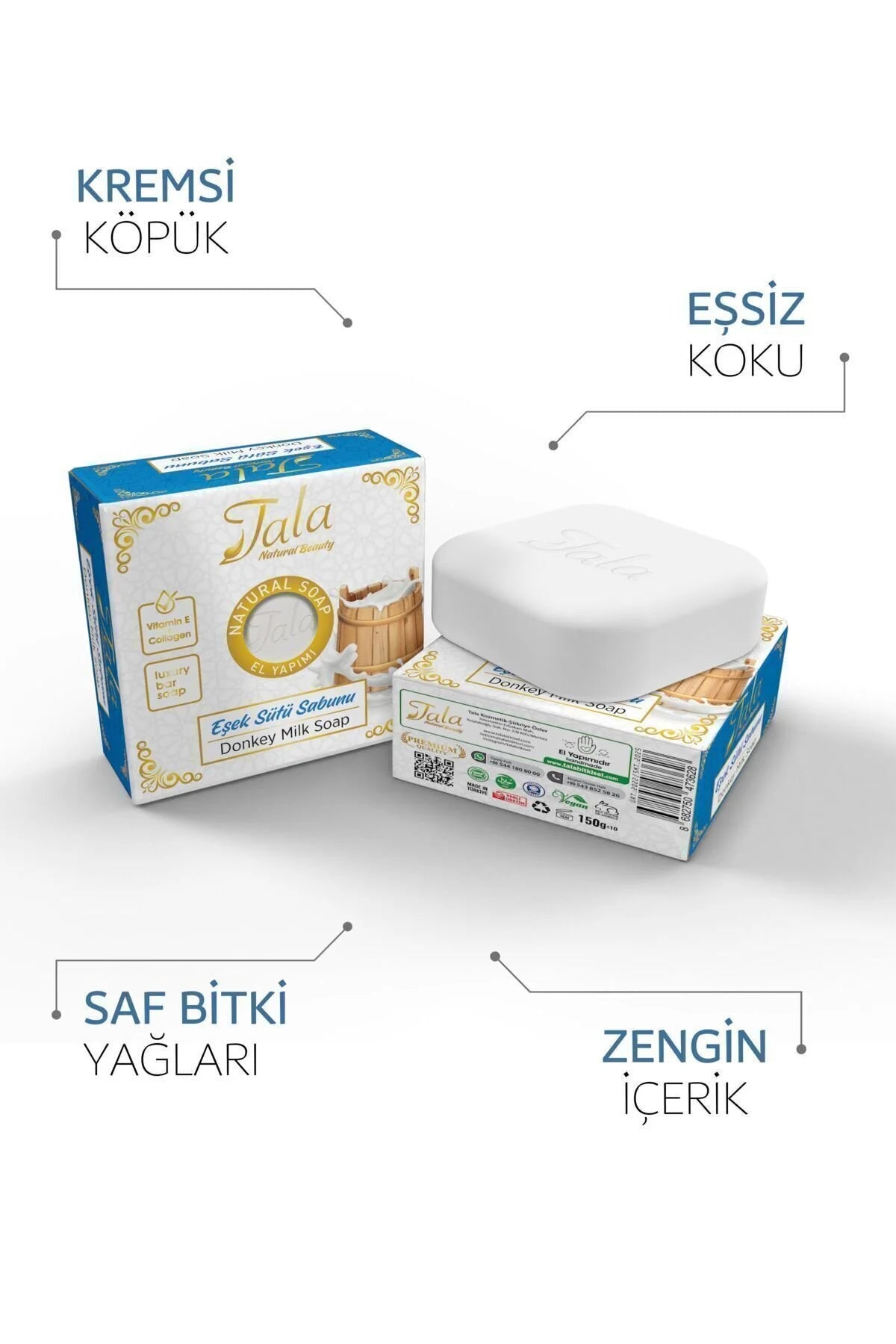Tala Zeep Soap Donkey Milk - 125 gr