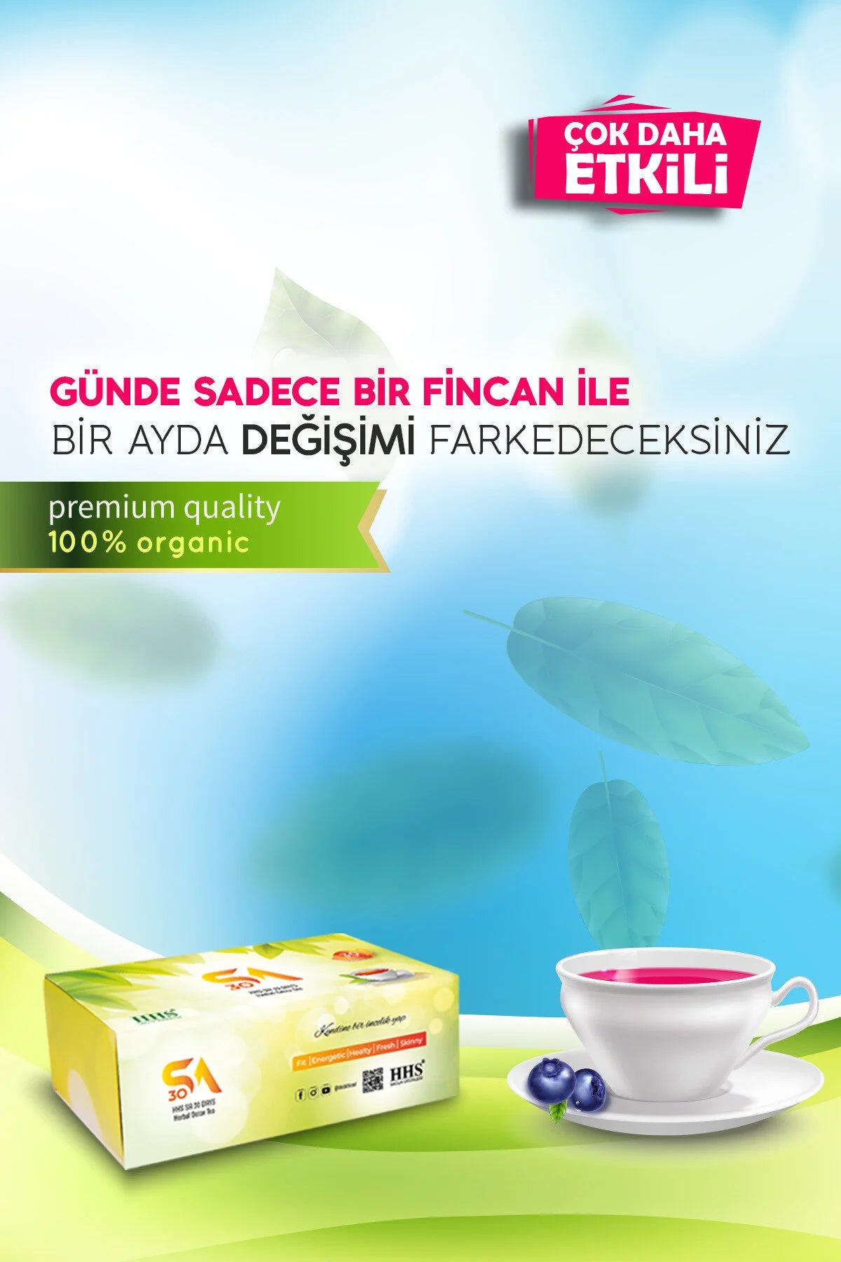 HHS SA30 Days Herbal Detox Tea - Kruidenthee voor dieet en detox - Form Tea - 30 zakjes