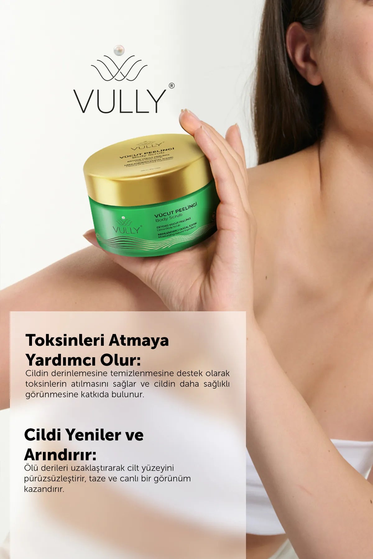 VULLY Detox Lichaamspeeling Scrub Effect Hydraterende Natuurlijke Ingrediënt Lavendel Vanille Lichaamspeeling 250 ml