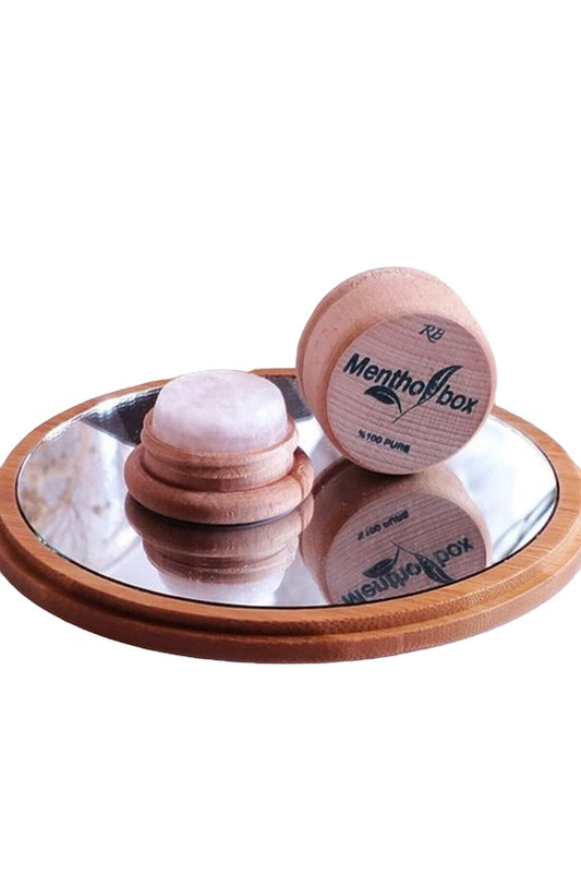 Mentholbox - Migraine steen - Menthol steen - Massage steen | 100% Biologisch | 6 gram