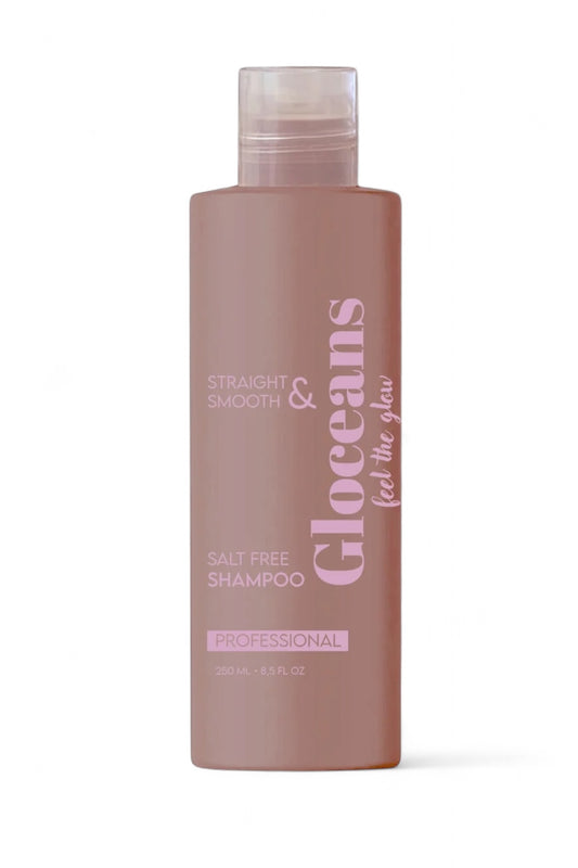 Gloceans Zoutvrije Professionele Shampoo - Straight & Smooth Salt Free Shampoo - Beschermt Keratinebehandeling - Verlengt het effect van keratine - Reinigt de hoofdhuid op milde wijze Hydraterend & Gladmakend - 250 ml