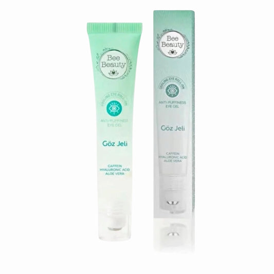 Bee Beauty Cooling Eye Roll-On 15 ml | Ooggel met Cafeïne, Hyaluronzuur & Aloë Vera tegen Wallen en Vermoeide Ogen